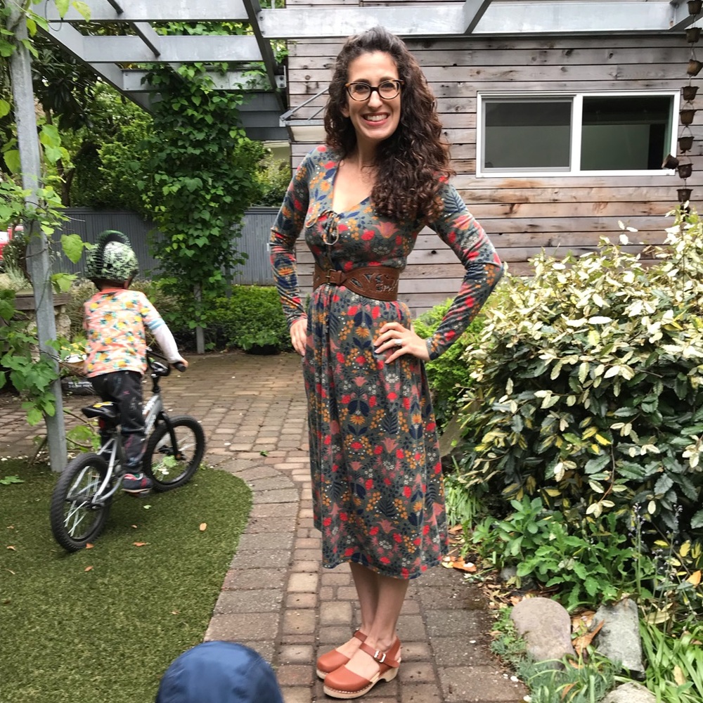 Target xhilaration woodland print maxi dress